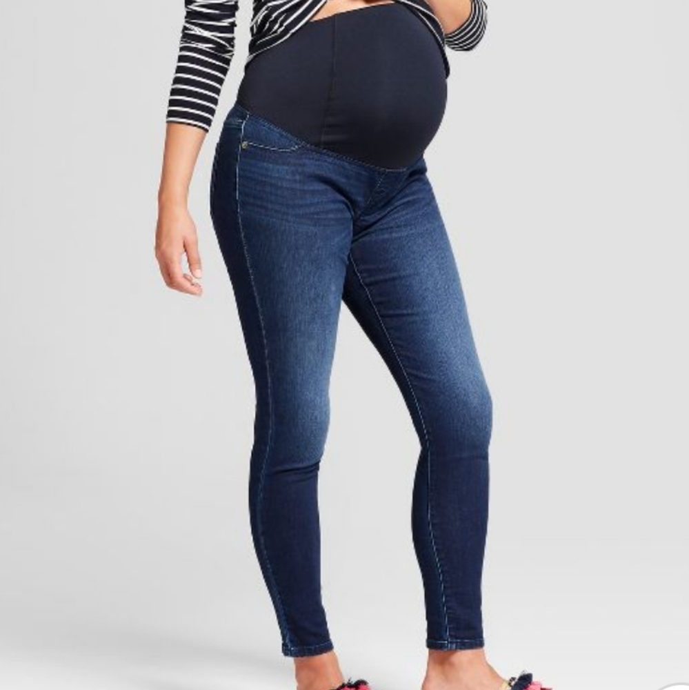 High rise maternity jeans